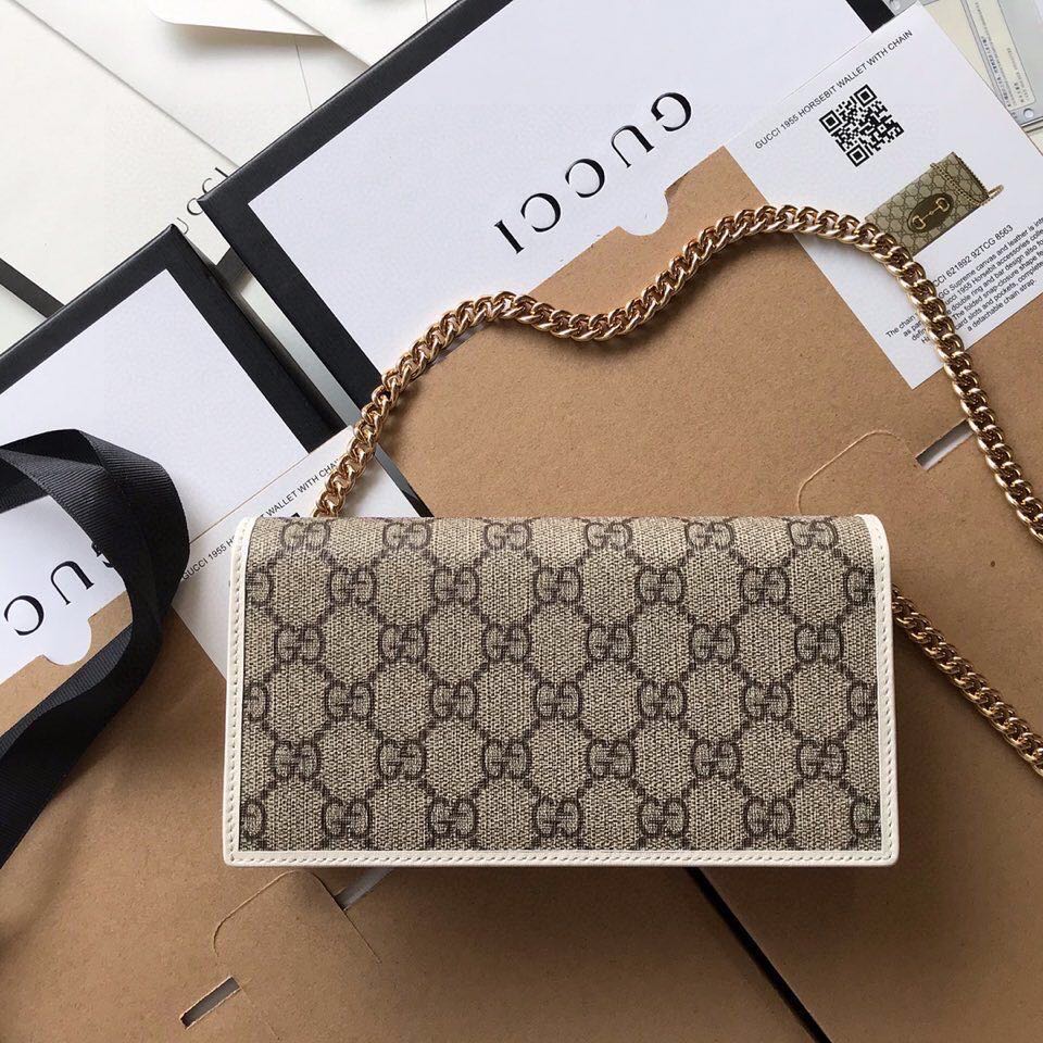 G*u*i horsebit 1955 wallet with chain