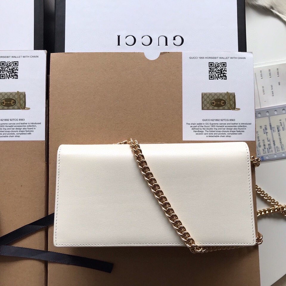 G*u*i horsebit 1955 wallet with chain