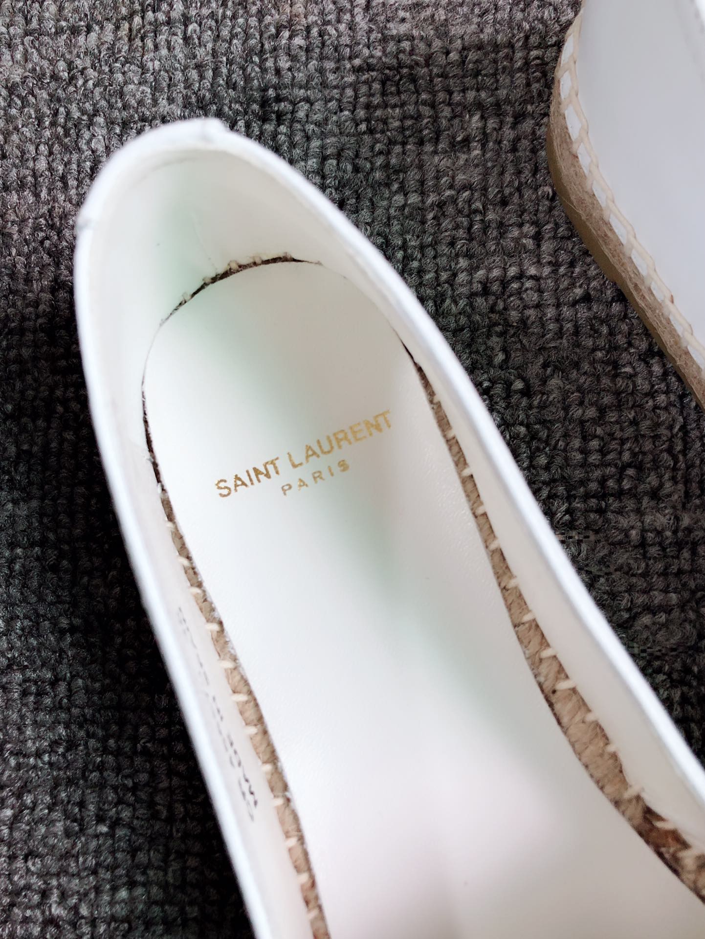 MONOGRAM ESPADRILLES IN METALIZED LAMBSKIN