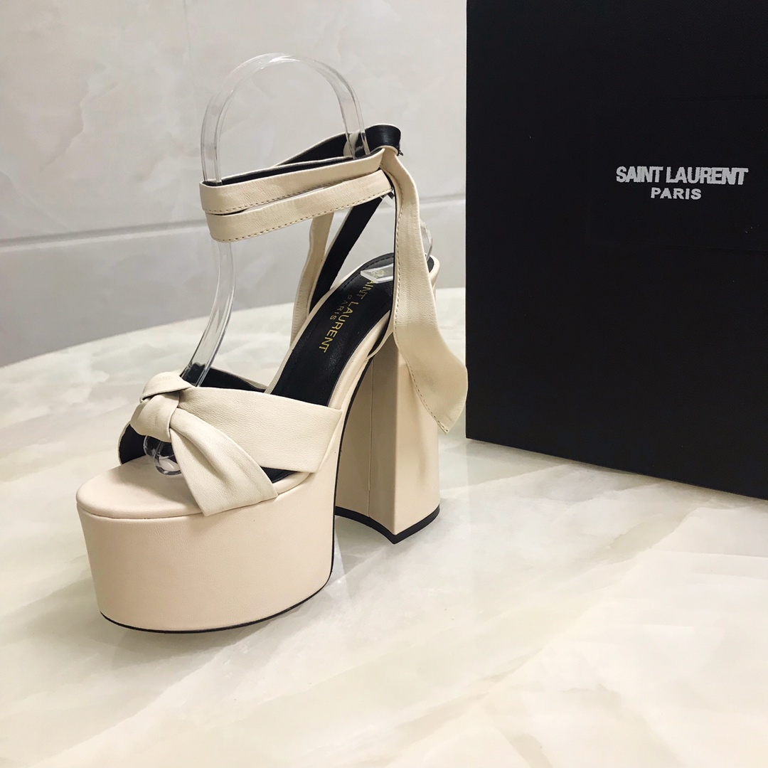 YSL BIANCA SANDALS IN SMOOTH LEATHER