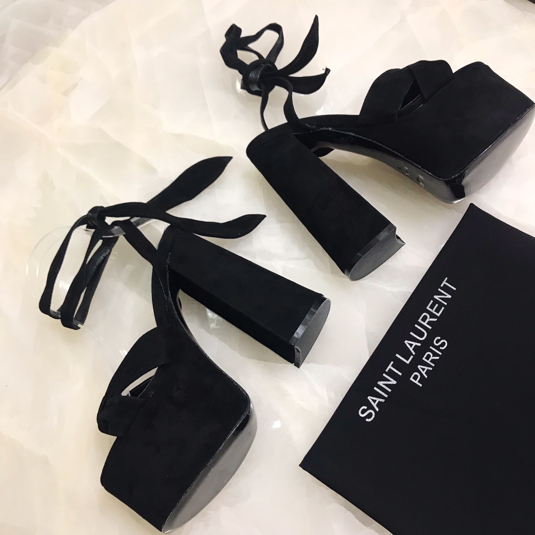 YSL BIANCA SANDALS IN SMOOTH LEATHERY