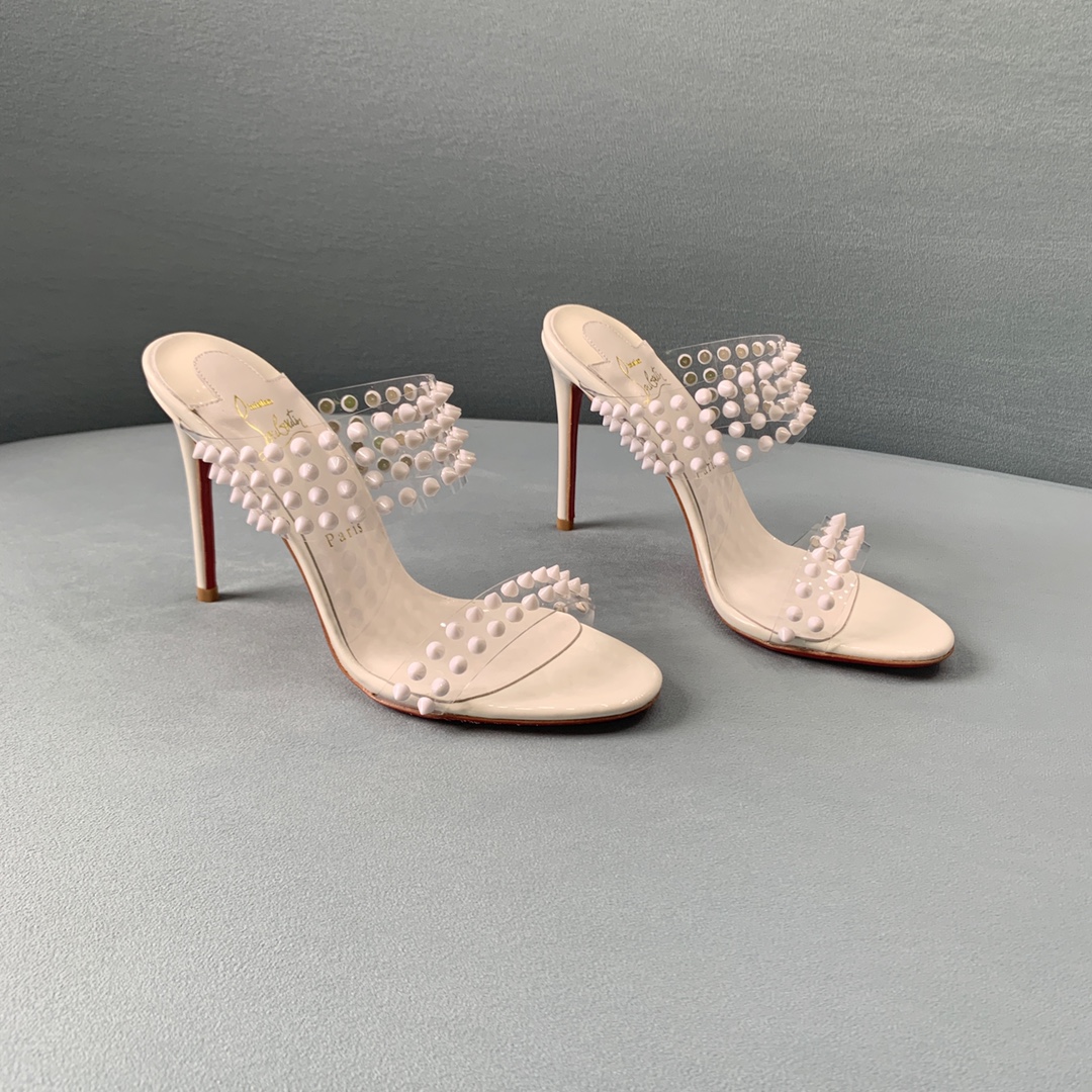 Ch**an louboutin flip spikes sandals