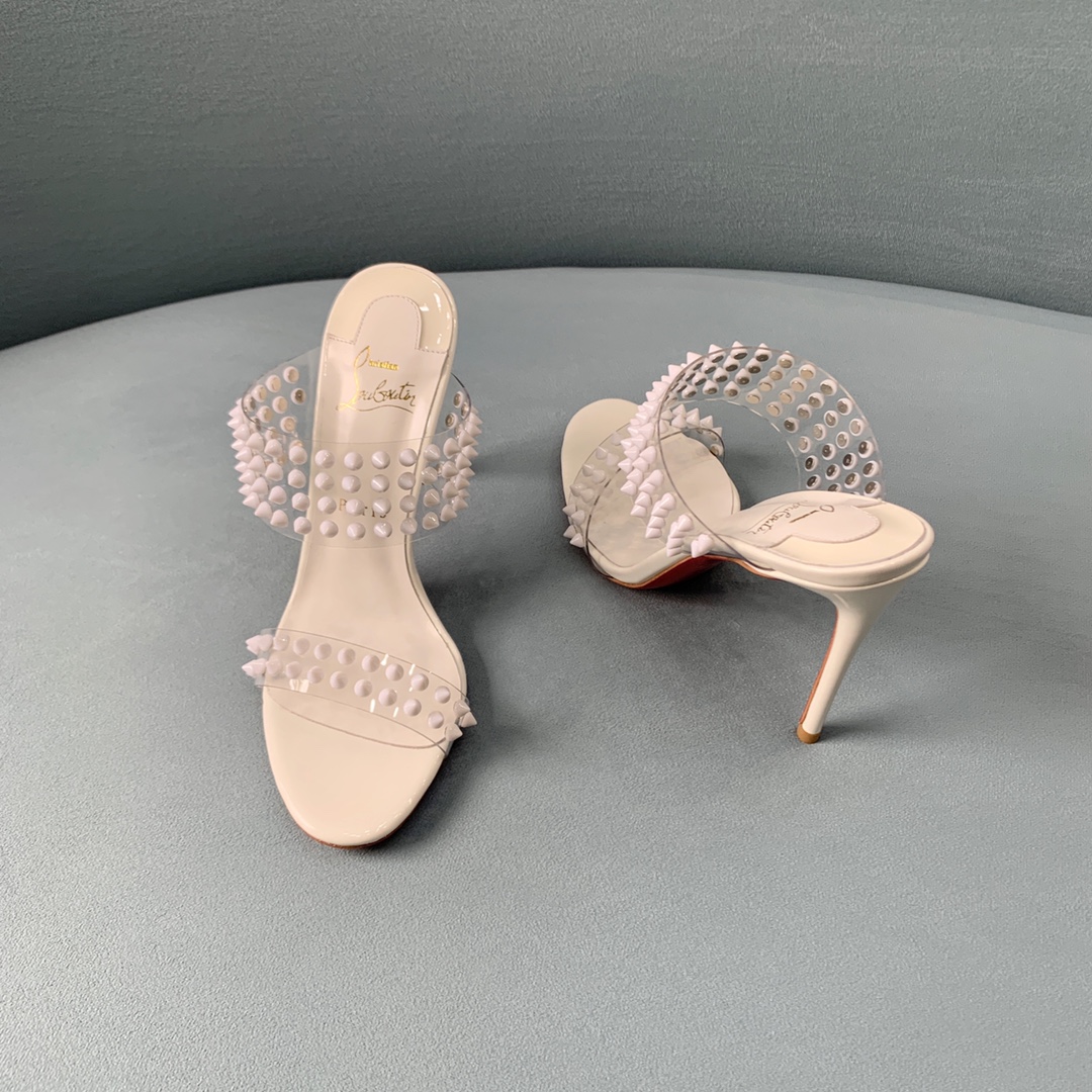 Ch**an louboutin flip spikes sandals