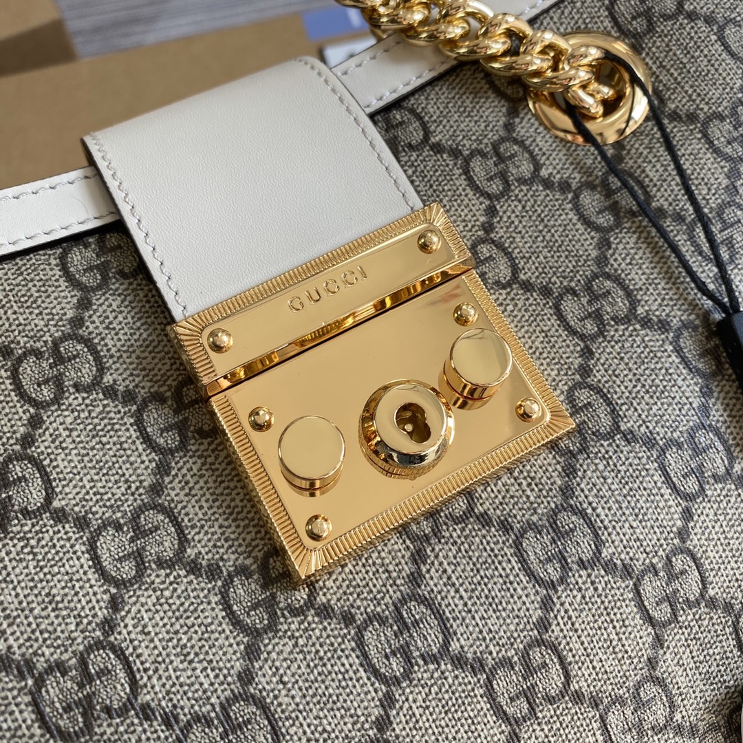 G*u*i padlock small shoulder bag