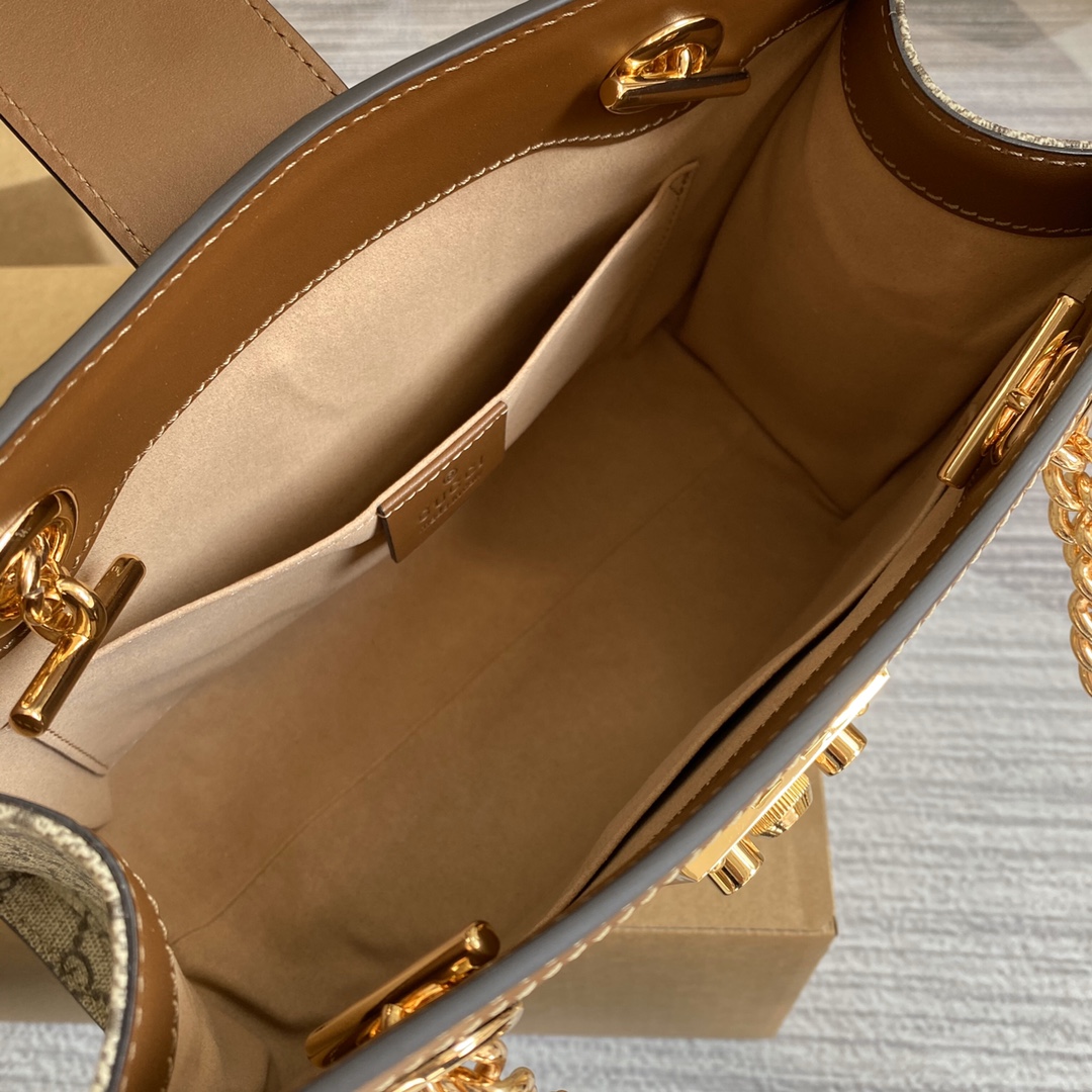 G*u*i padlock small shoulder bag