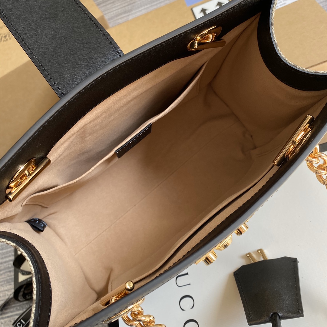 G*u*i padlock small shoulder bag