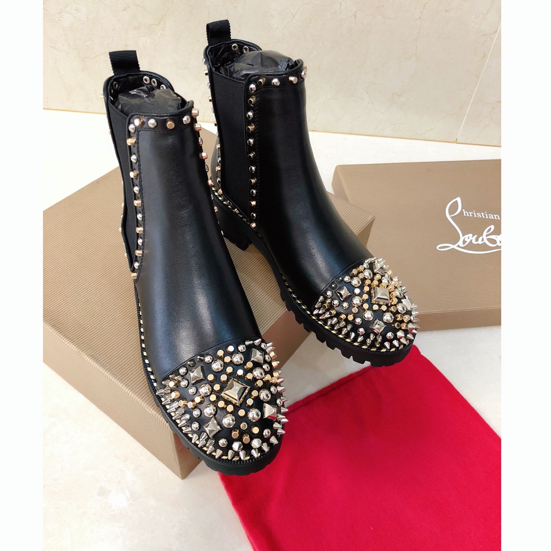 Ch**an louboutin wedges ankle boots