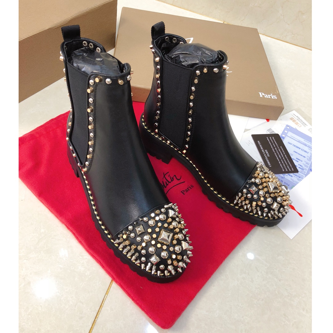 Ch**an louboutin wedges ankle boots