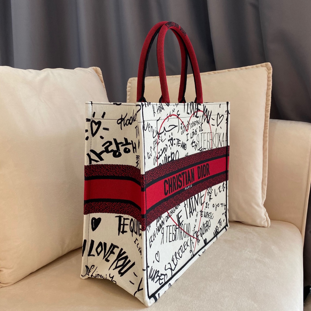 ‘I Love You’ Book Tote – large