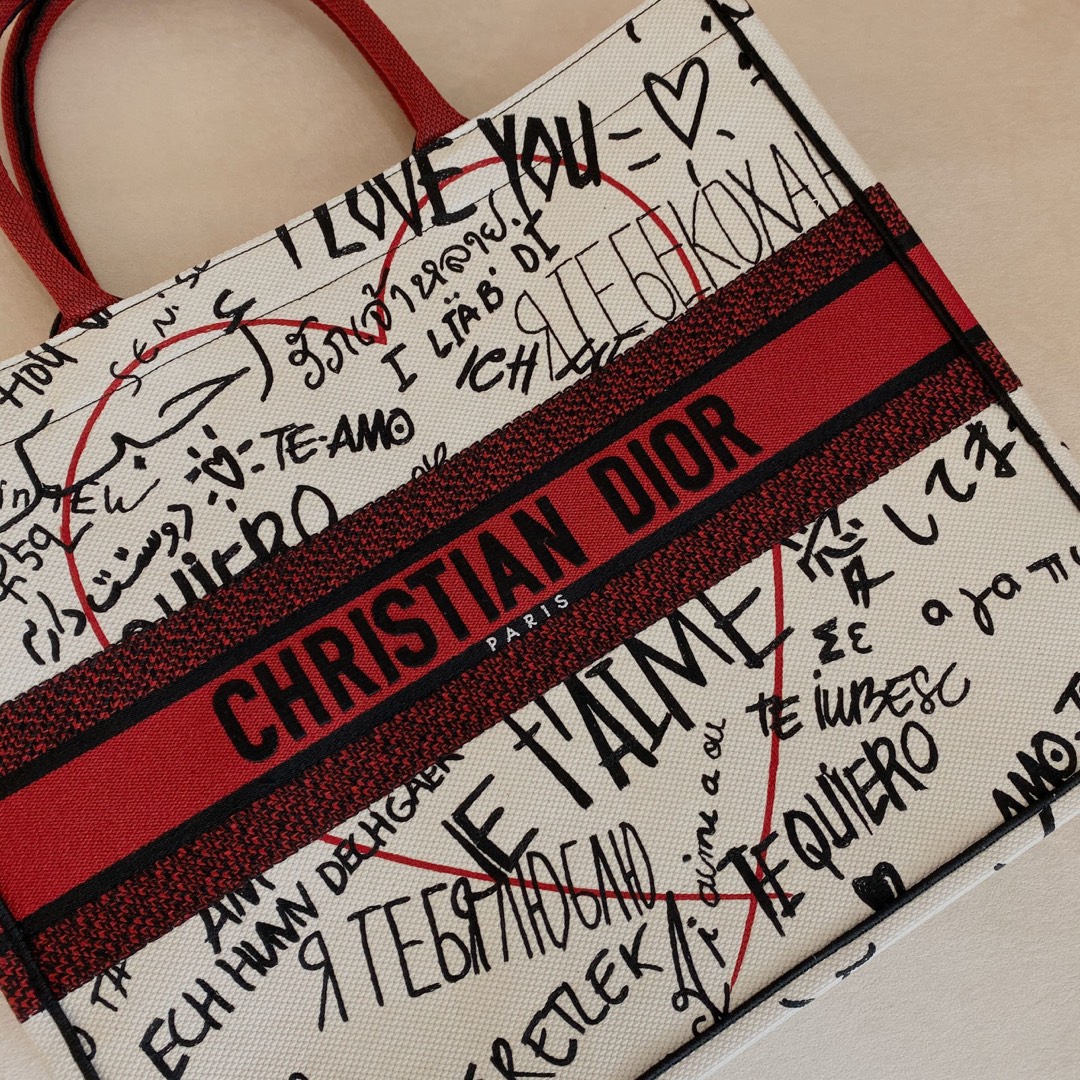 ‘I Love You’ Book Tote – large