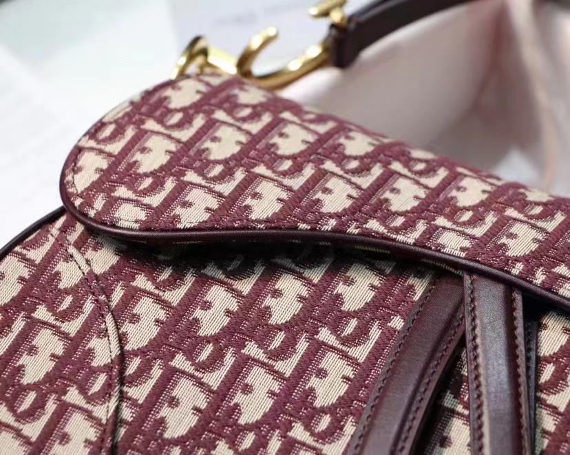 D*or saddle bag in red