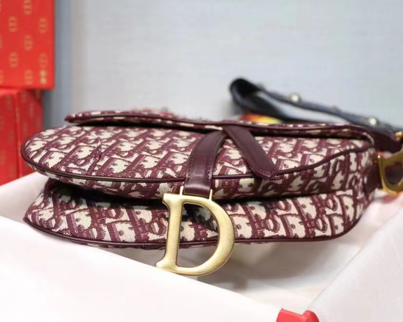 D*or saddle bag in red