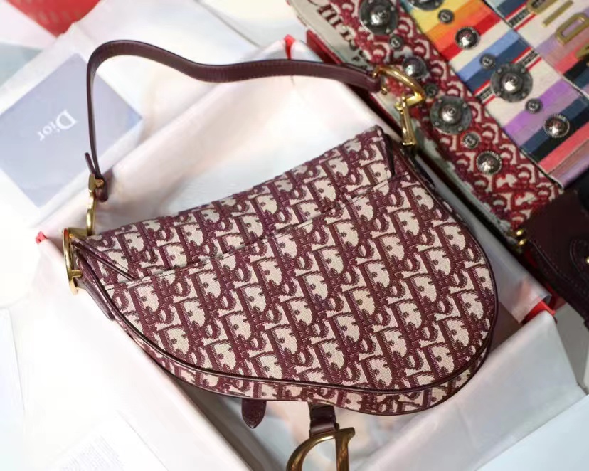 D*or saddle bag in red