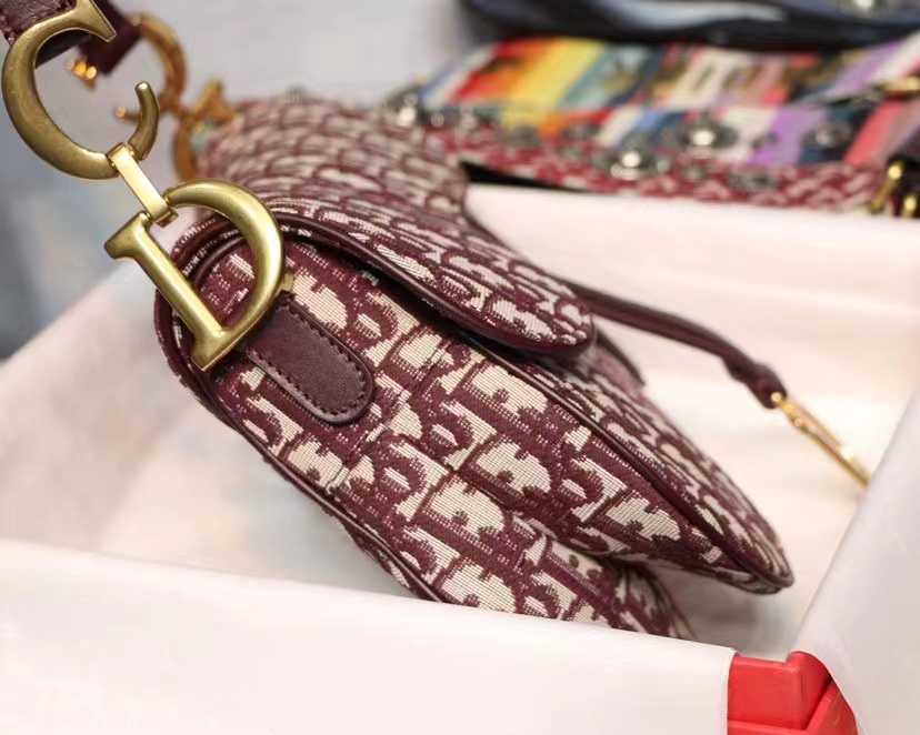 D*or saddle bag in red