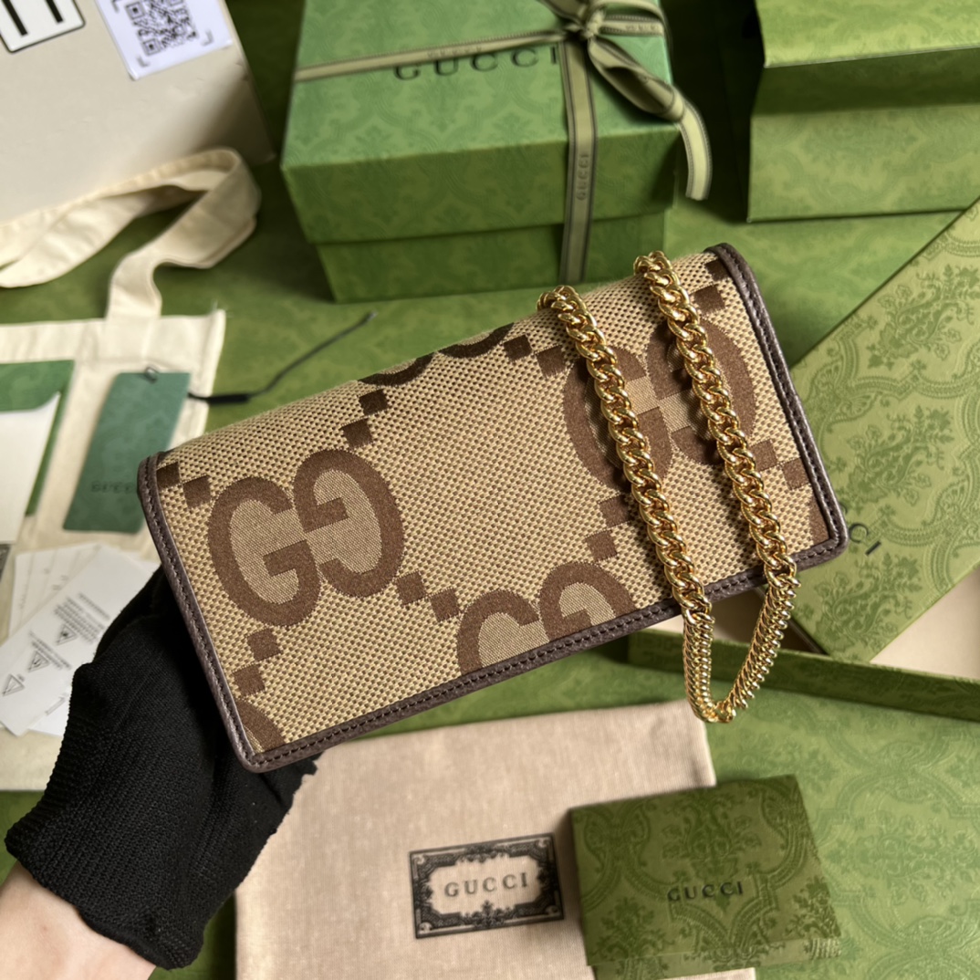 G*u*i horsebit 1955 wallet with chain