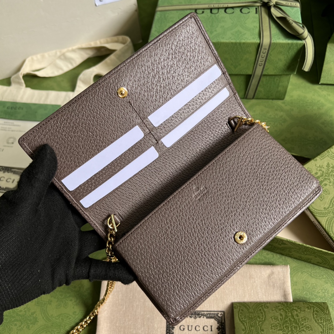 G*u*i horsebit 1955 wallet with chain