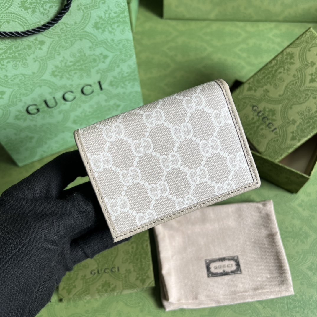 G*u*i horsebit 1955 card case wallet