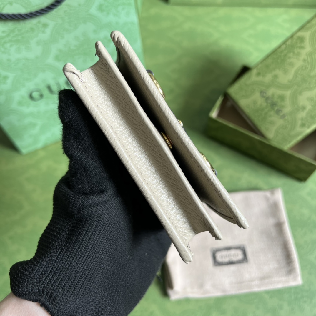 G*u*i horsebit 1955 card case wallet