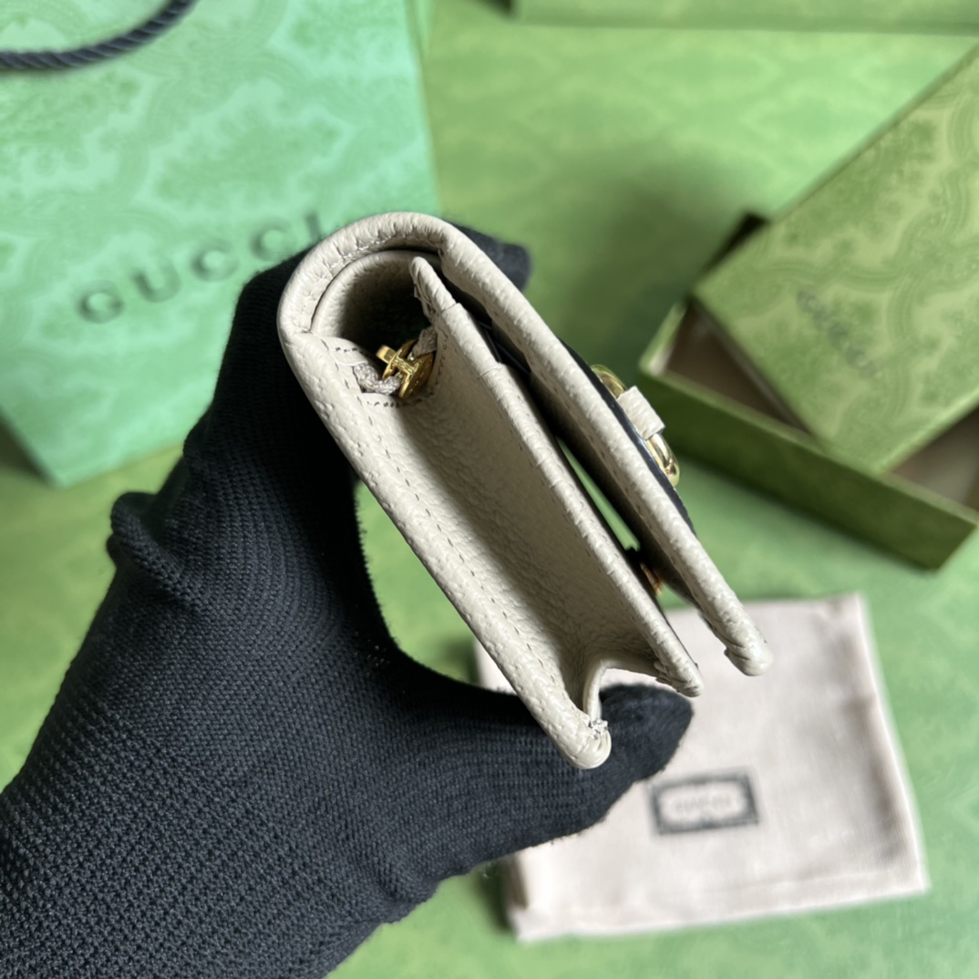 G*u*i horsebit 1955 card case wallet