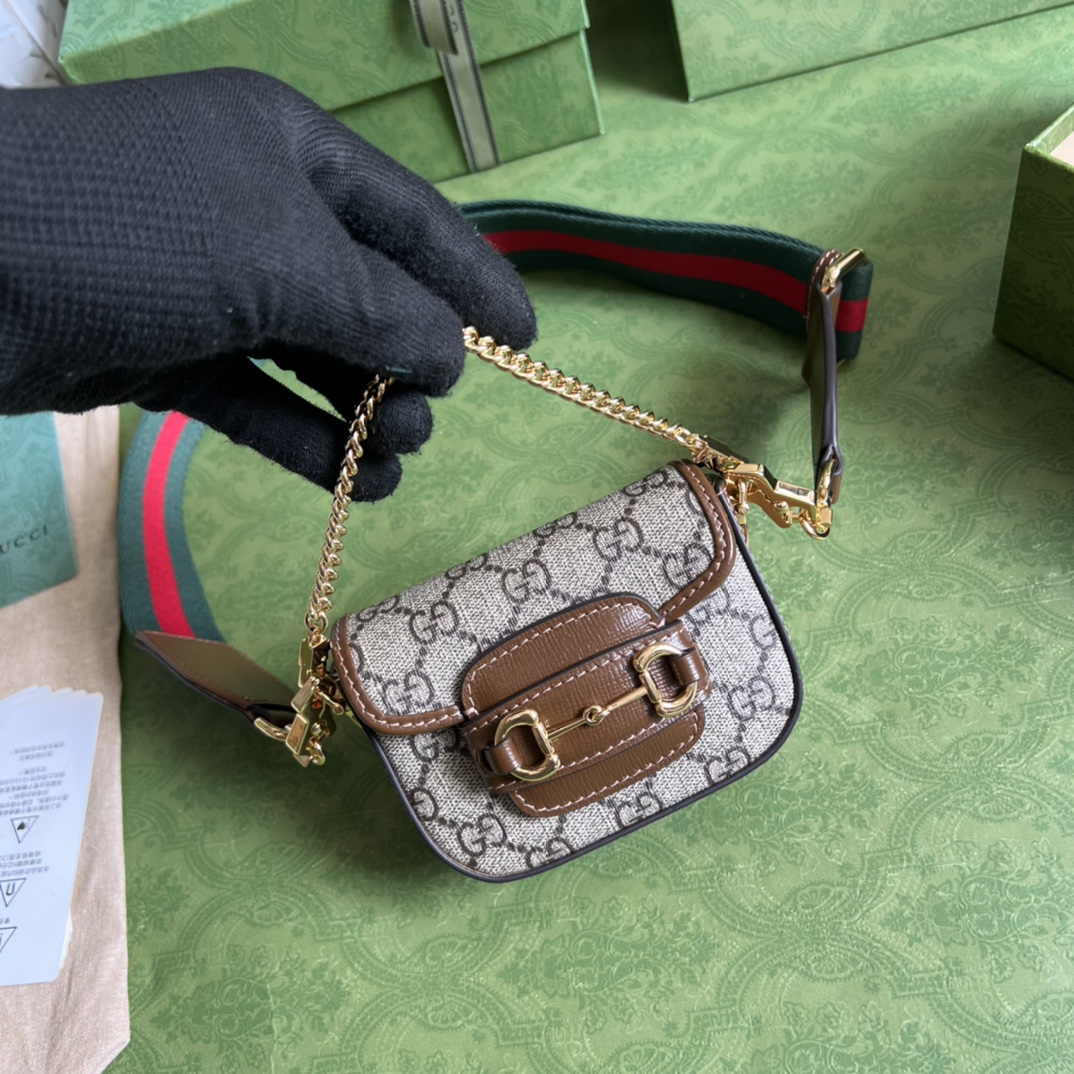 G*u*i horsebit 1955 strap wallet
