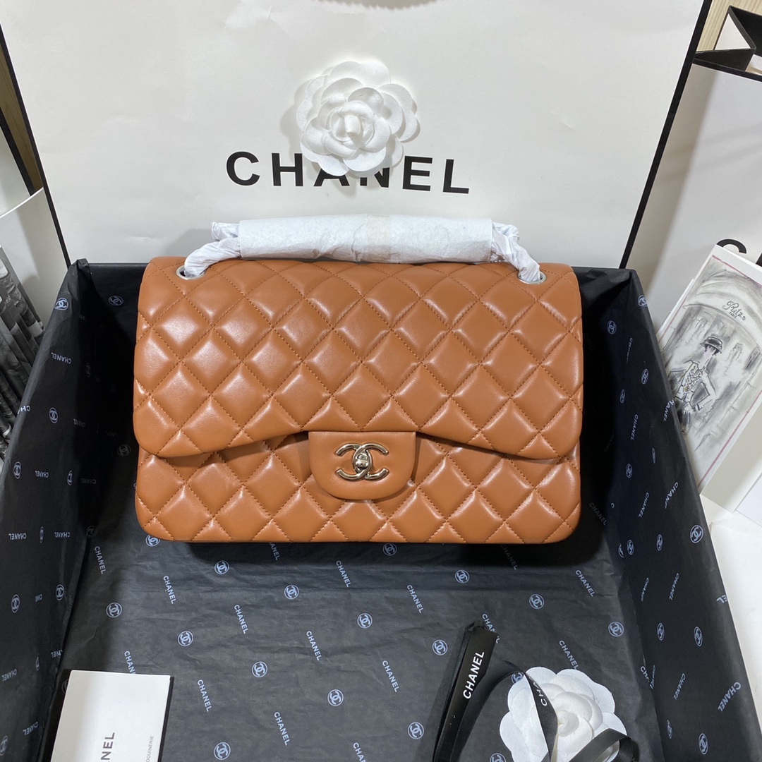 Ch*el flap bag large