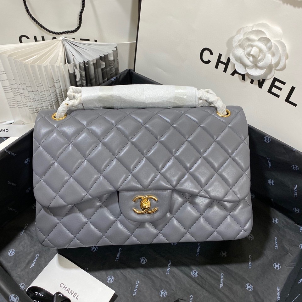 Ch*el flap bag large