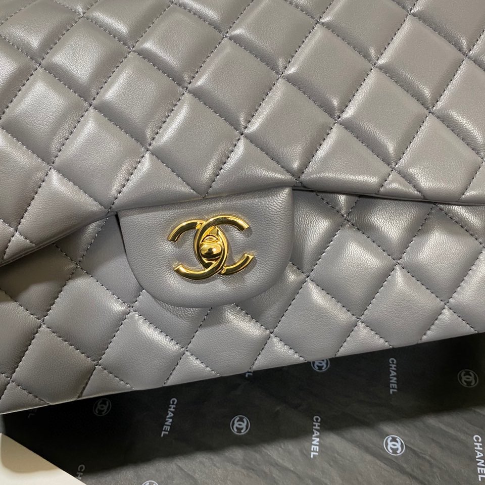 Ch*el flap bag large