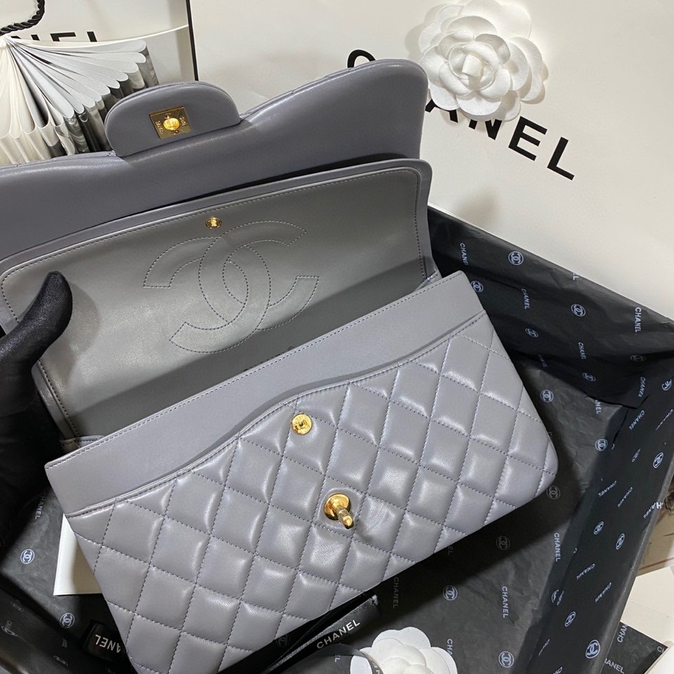 Ch*el flap bag large