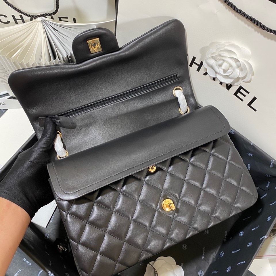 Ch*el flap bag large