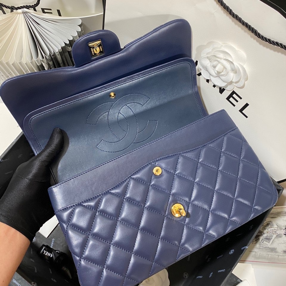 Ch*el flap bag large