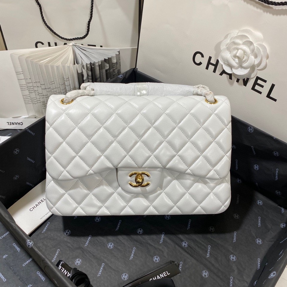 Ch*el flap bag large