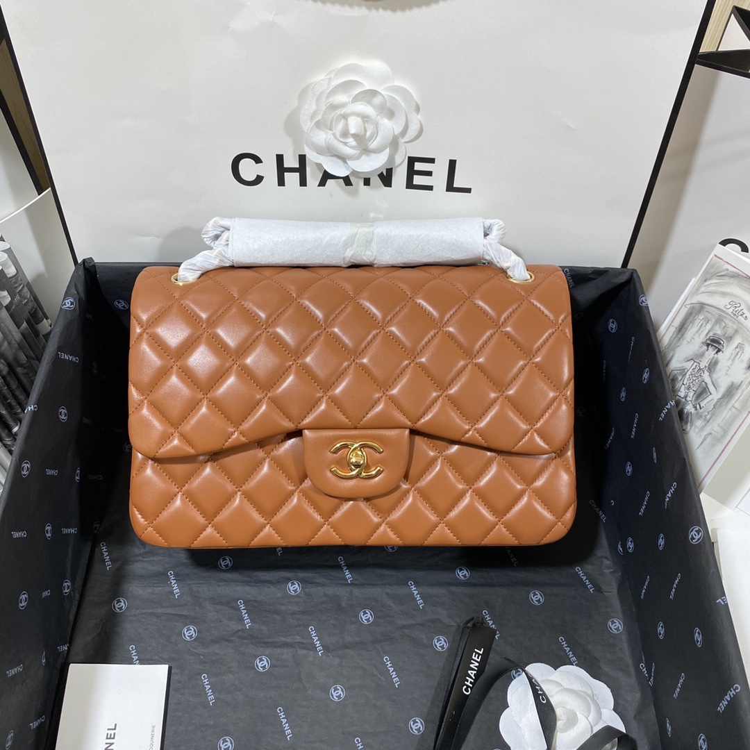 Ch*el flap bag large