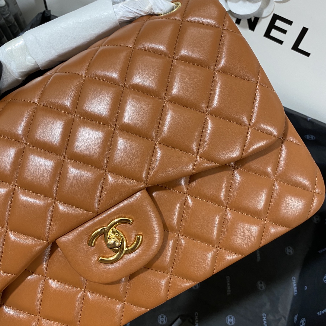Ch*el flap bag large