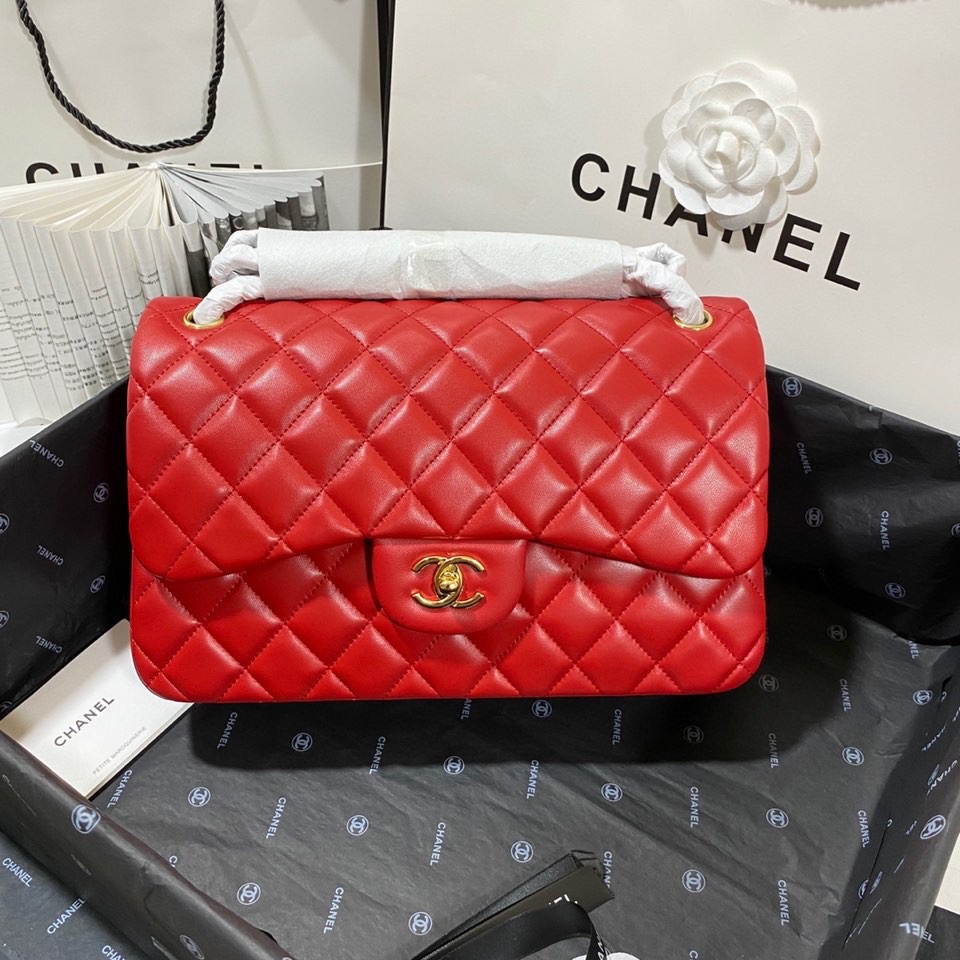 Ch*el flap bag large