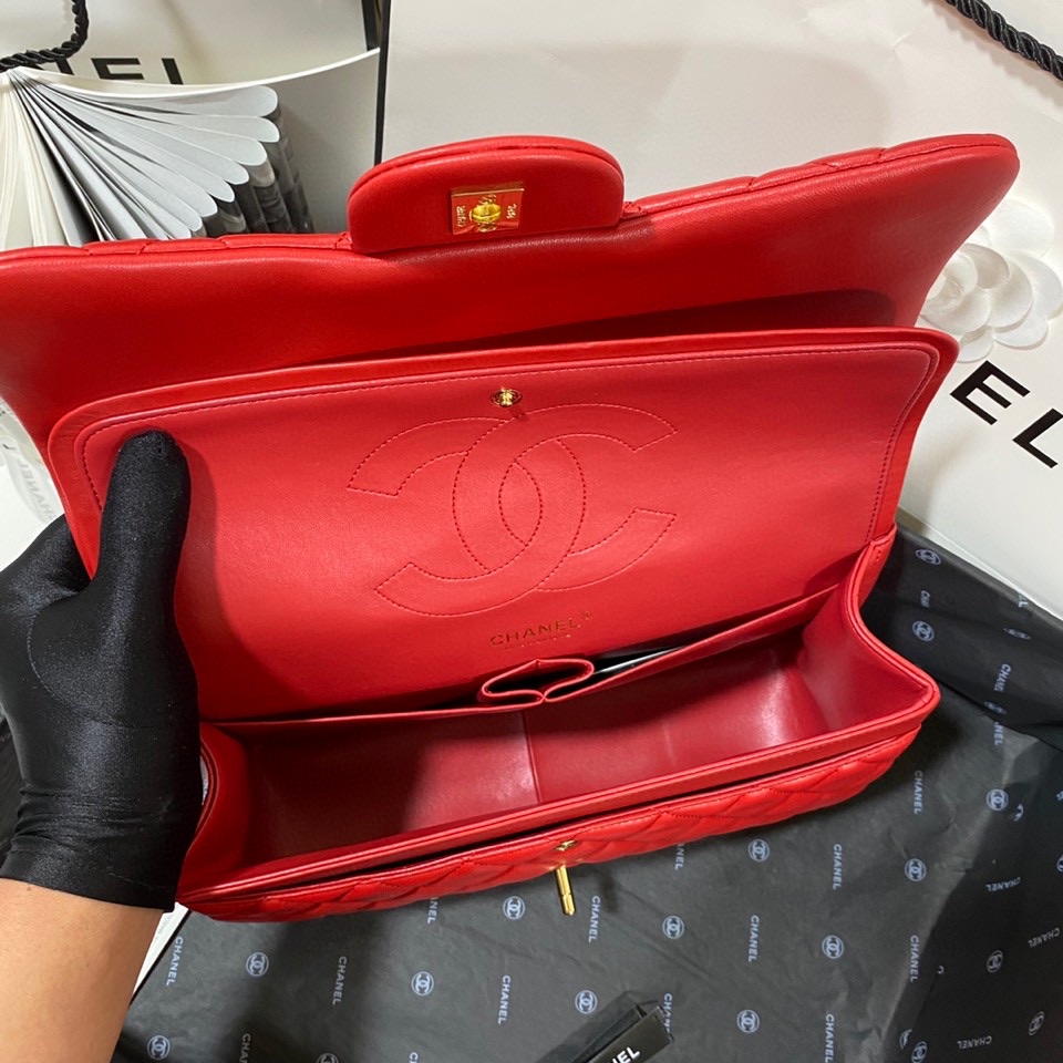 Ch*el flap bag large