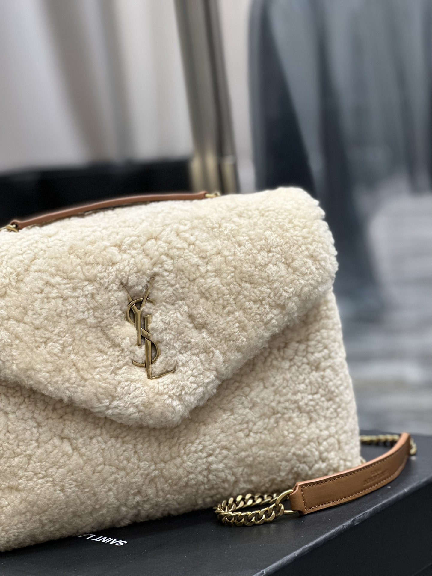 LOULOU SMALL CHAIN BAG IN QUILTED “Y”