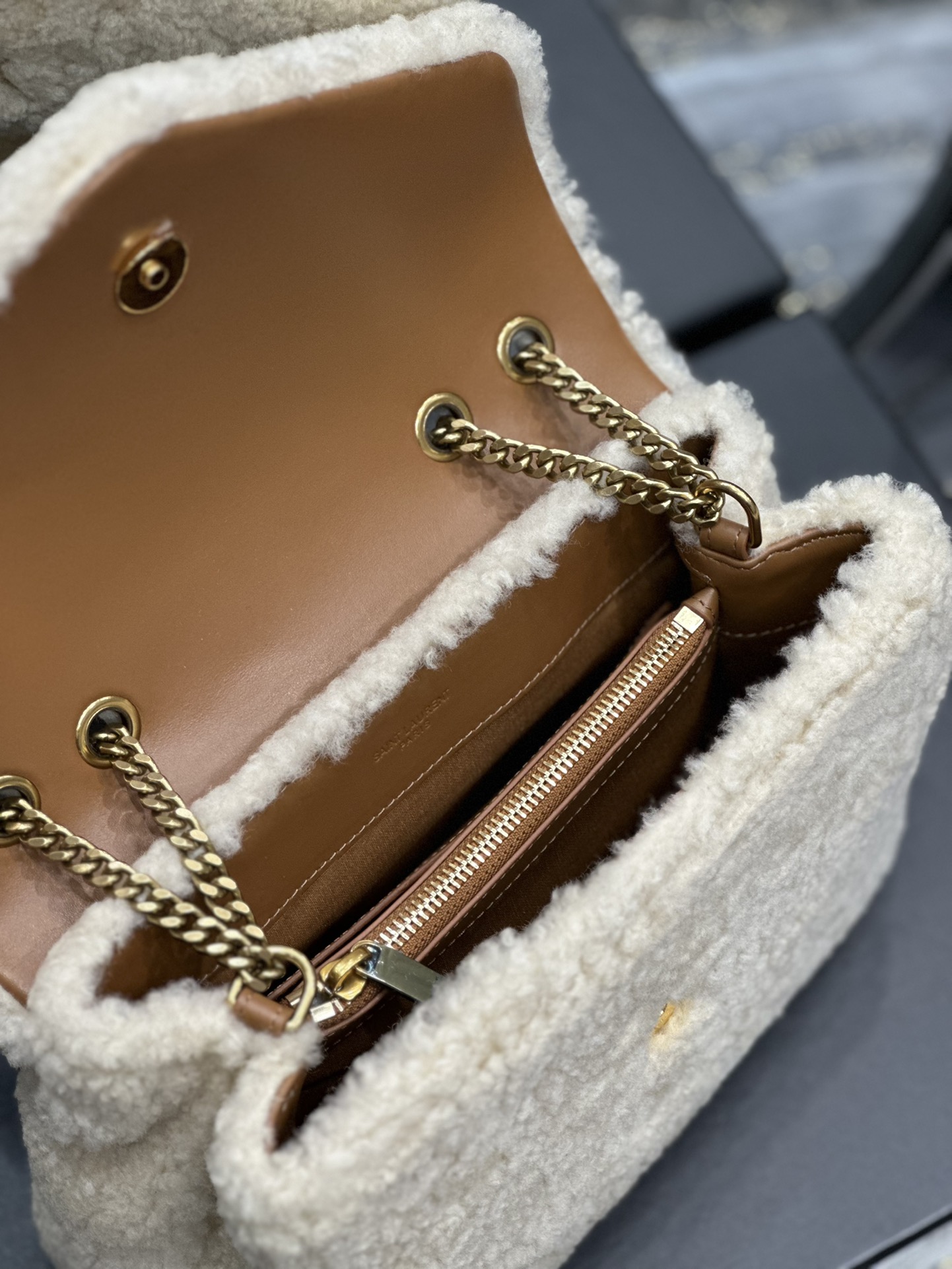 LOULOU SMALL CHAIN BAG IN QUILTED “Y”