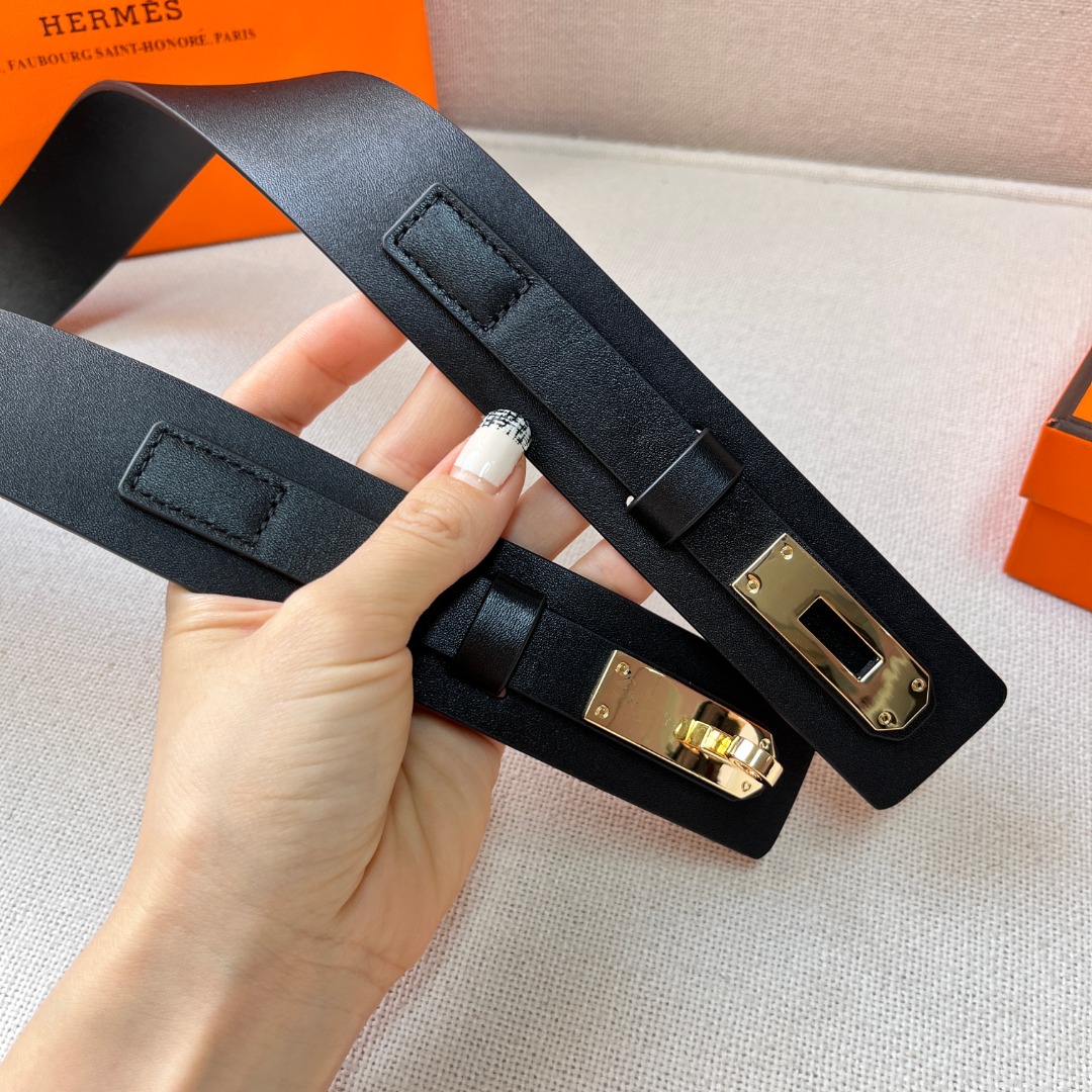 H**mes epsom kelly belt