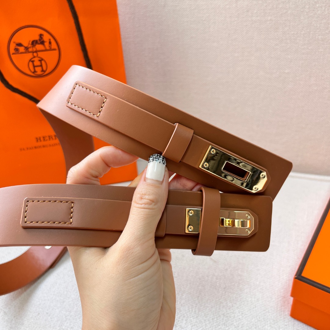 H**mes epsom kelly belt