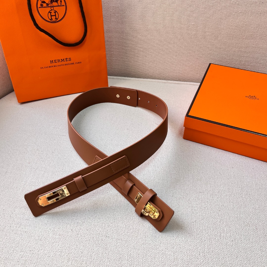 H**mes epsom kelly belt