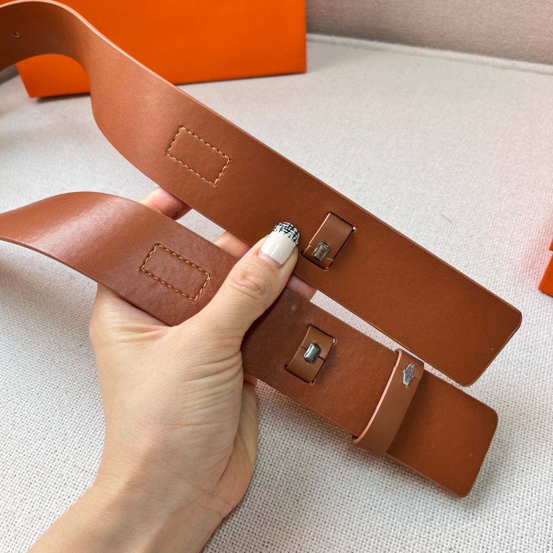 H**mes epsom kelly belt