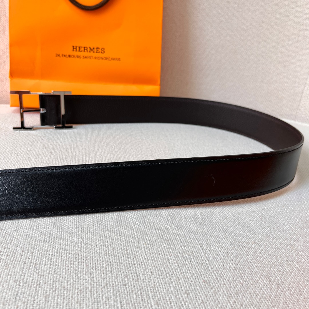 H**mes quentin reversible belt