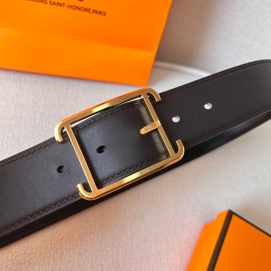 H**mes leather belt 1