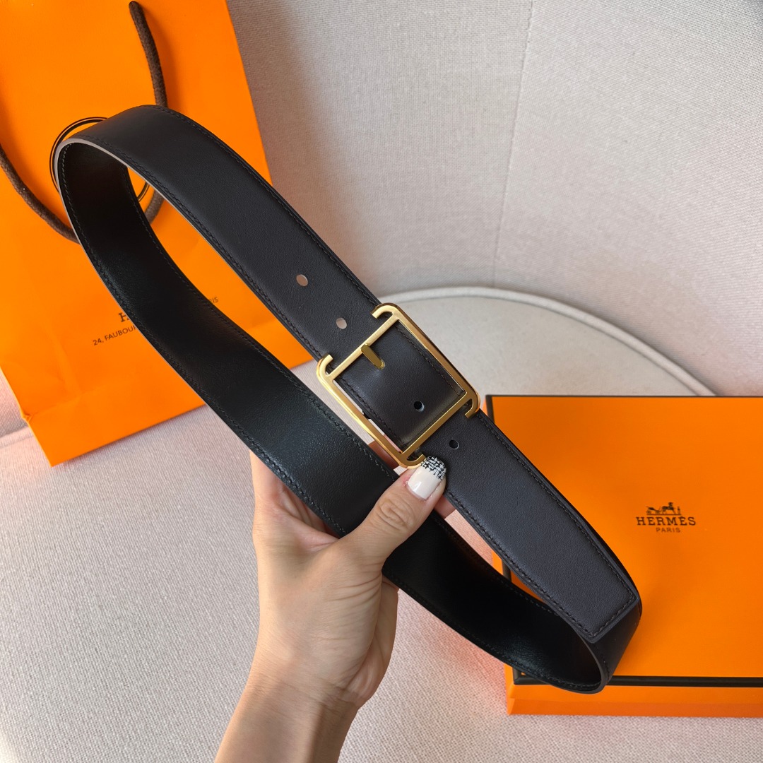 H**mes leather belt 1
