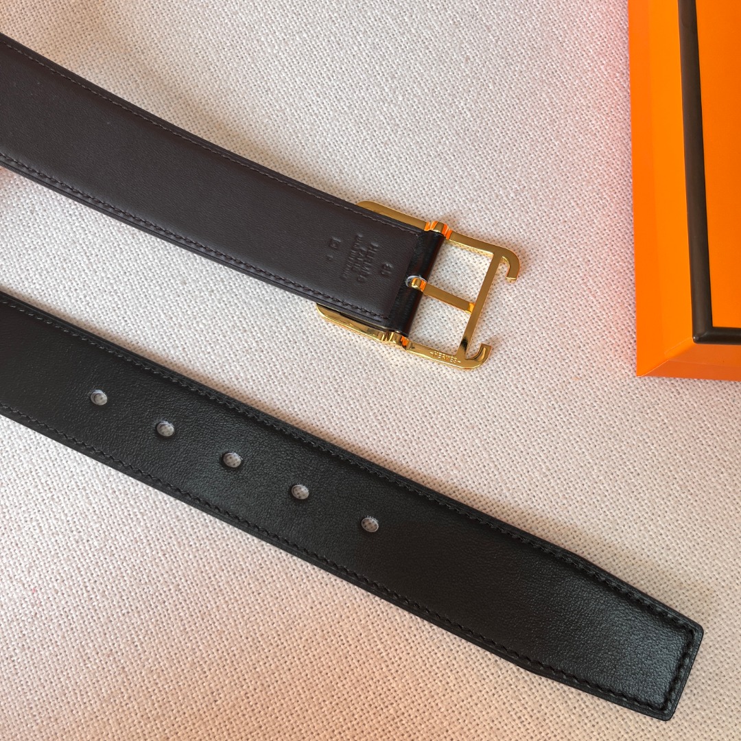 H**mes leather belt 1