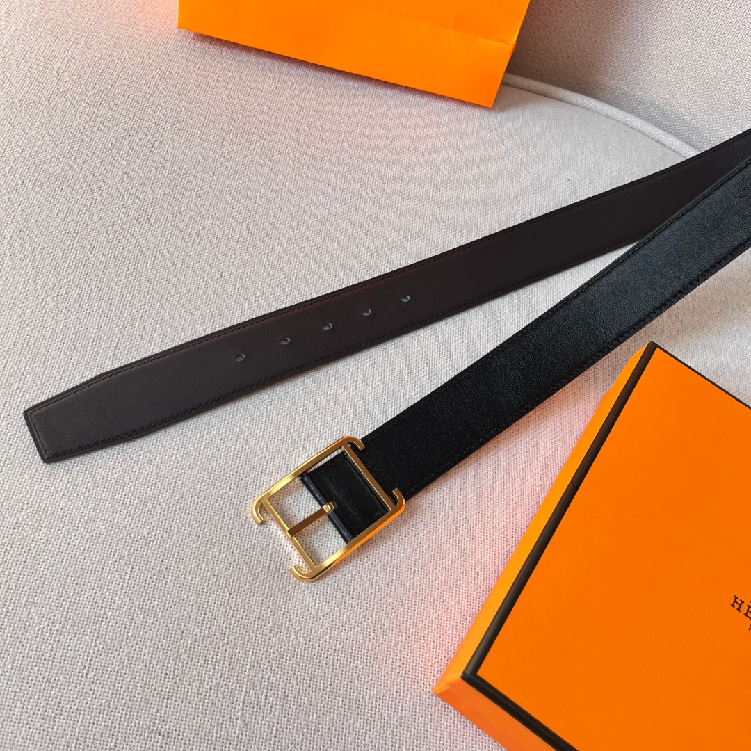 H**mes leather belt 1