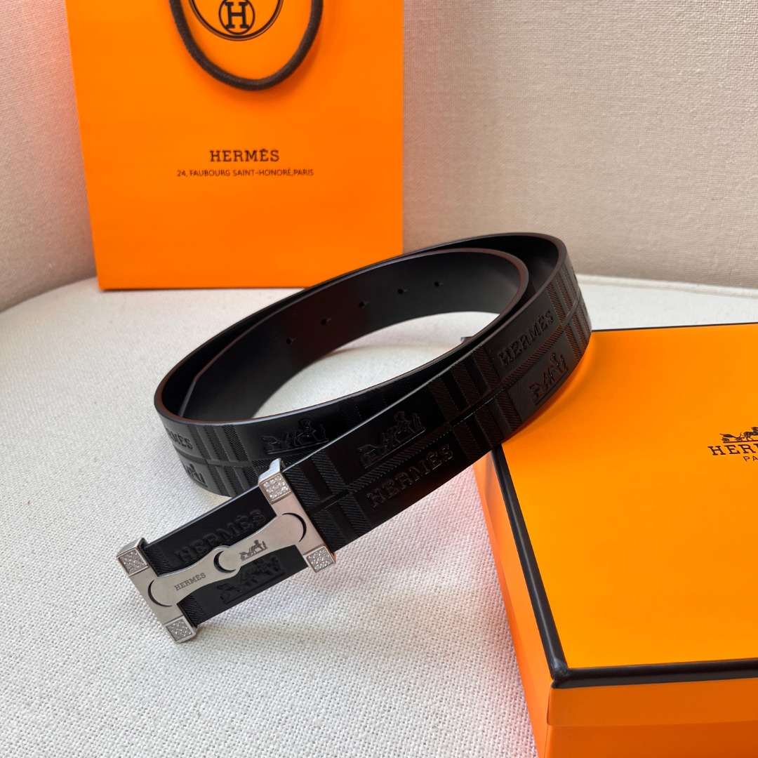 H**mes leather belt 2