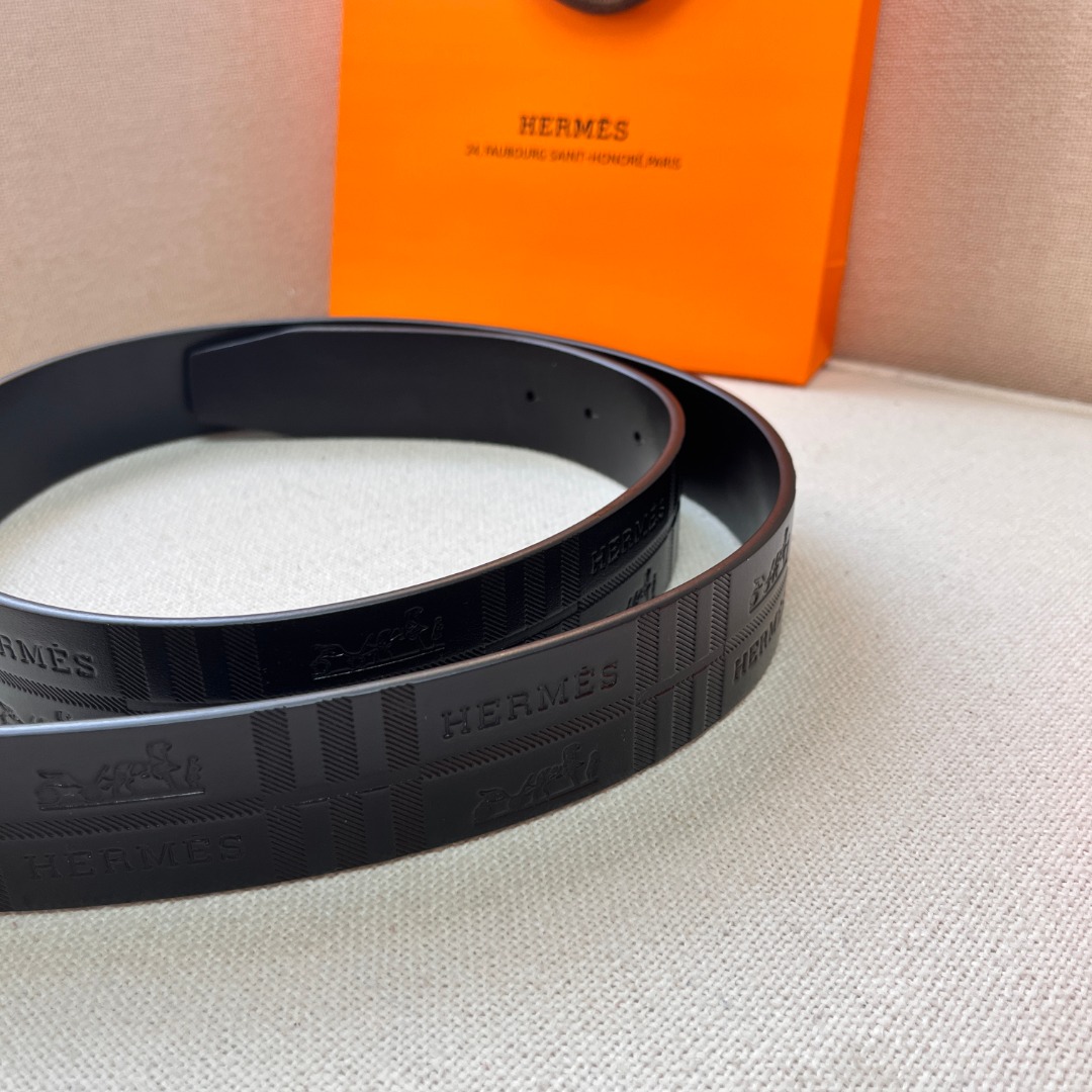 H**mes leather belt 2