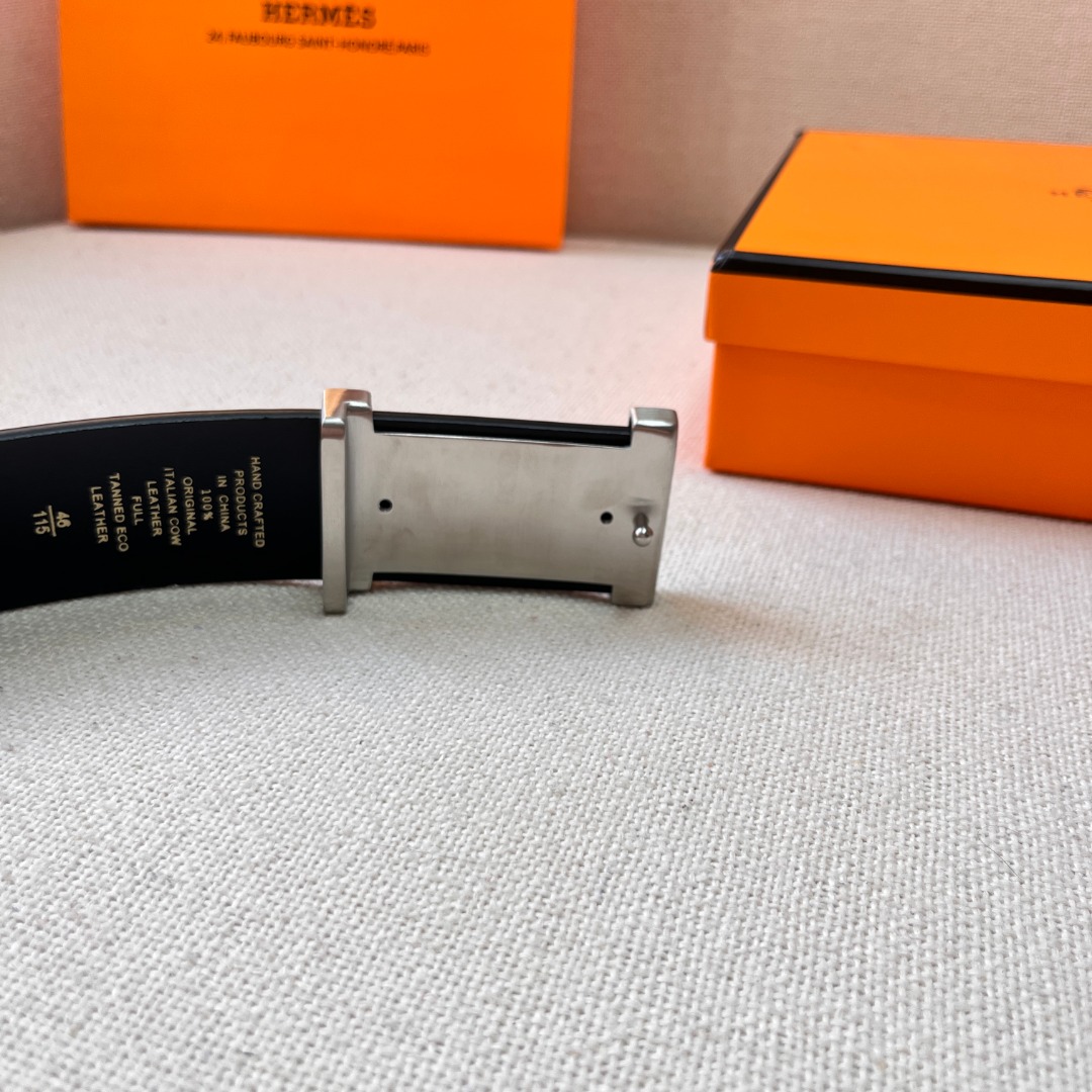 H**mes leather belt 2