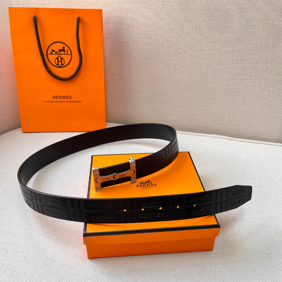 H**mes leather belt 2